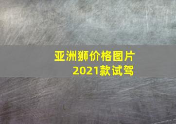 亚洲狮价格图片 2021款试驾